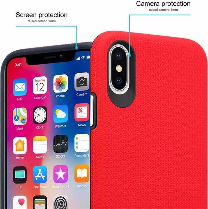 Actual product image Cadorabo Hybrid Triangle Cover (Apple iPhone X)