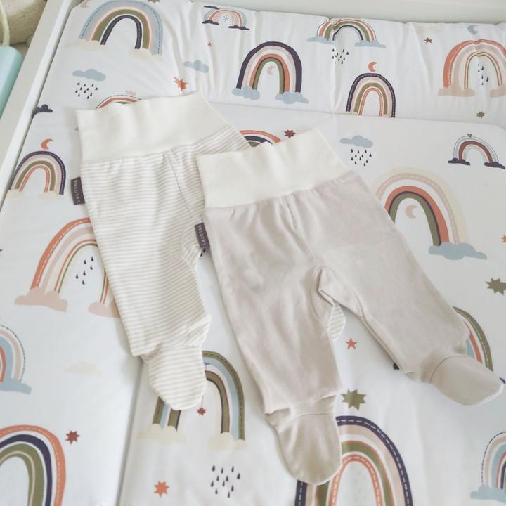 Image du produit La Loona LaLoona culotte bébé paquet de 2 - Stripes - Light Taupe - (62)