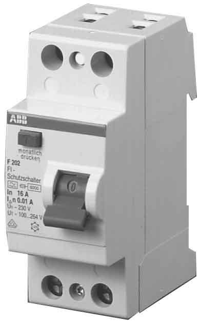 Produktbild ABB FI-Schutzschalter 2-polig 25A/0,3A