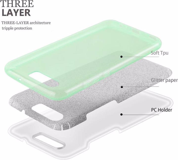 Actual product image Cadorabo TPU glitter (3-piece) cover (Haier P10)