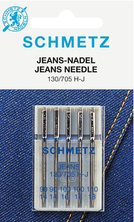 Produktbild Schmetz Nähmaschinennadeln Jeans Stärke 90-110 5 St
