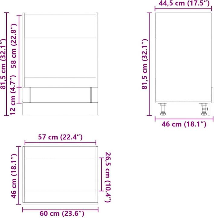 Image du produit VidaXL Madlene (60 x 57 x 207 cm)