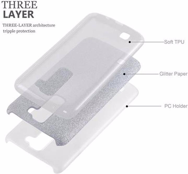 Immagine prodotto Cadorabo Copertura in TPU glitter (3 pezzi) (Samsung Galaxy J7 2016)