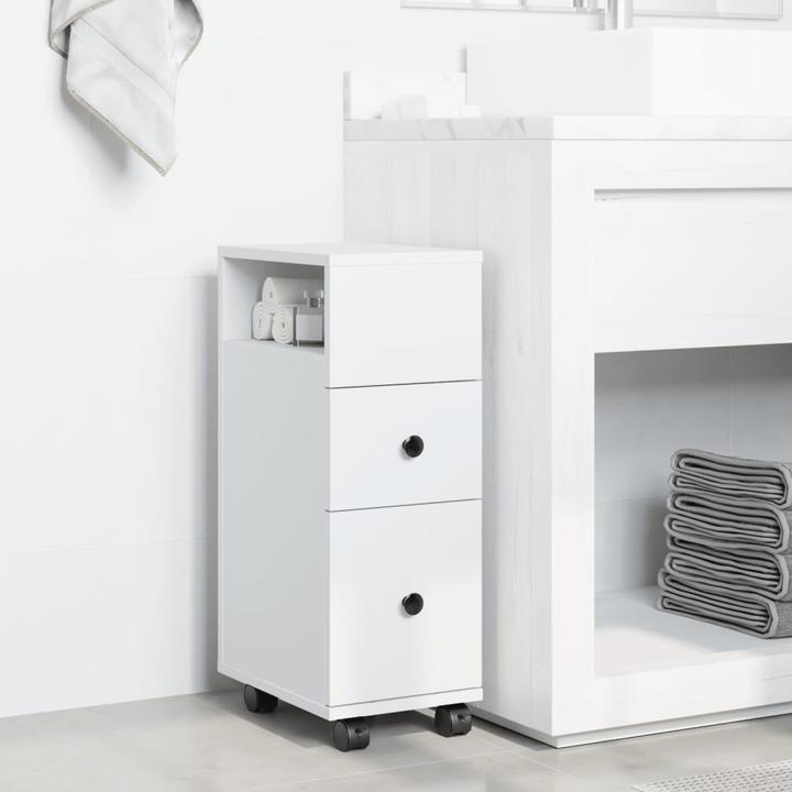 Produktbild VidaXL Badschrank Schmal mit Rollen