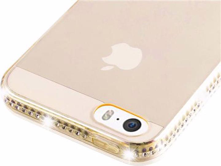 Produktbild Cadorabo TPU Ultra Slim Strass Cover (Apple iPhone 5)