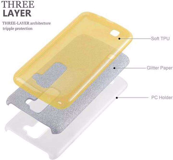 Produktbild Cadorabo TPU Glitzer (3-teilig) Cover (Samsung Galaxy J7 2016)