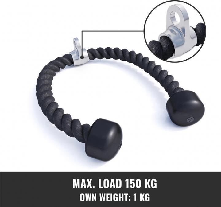 Actual product image Gorilla Sports Nylon tricep rope
