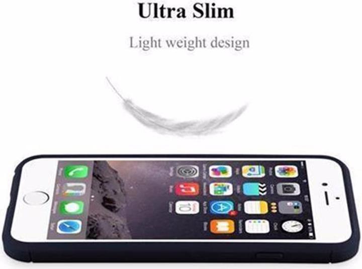 Produktbild Cadorabo TPU Ultra Slim carbon edelstahl Kombi Cover (Apple iPhone 6 Plus, Apple iPhone 6s Plus)