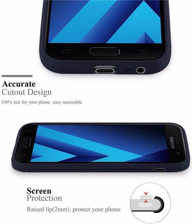 Image du produit Cadorabo TPU Ultra Slim carbon edelstahl Combi Cover (Samsung Galaxy A3 (2017))