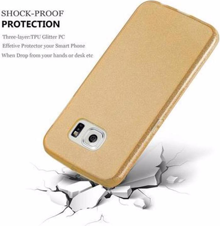 Immagine prodotto Cadorabo Copertura in TPU glitter (3 pezzi) (Samsung Galaxy S6 Edge)