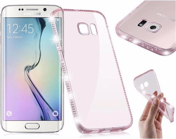 Actual product image Cadorabo TPU Ultra Slim Rhinestone Cover (Samsung Galaxy S6 Edge)