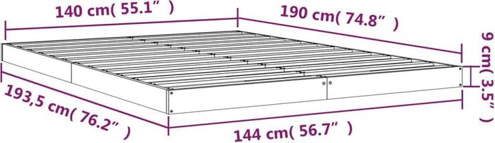 Actual product image VidaXL Burr (140 x 190 cm)
