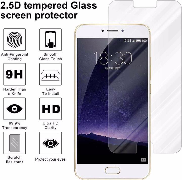 Productafbeelding Cadorabo Glas ter bescherming van het scherm (1 Stuk, Meizu MX6)