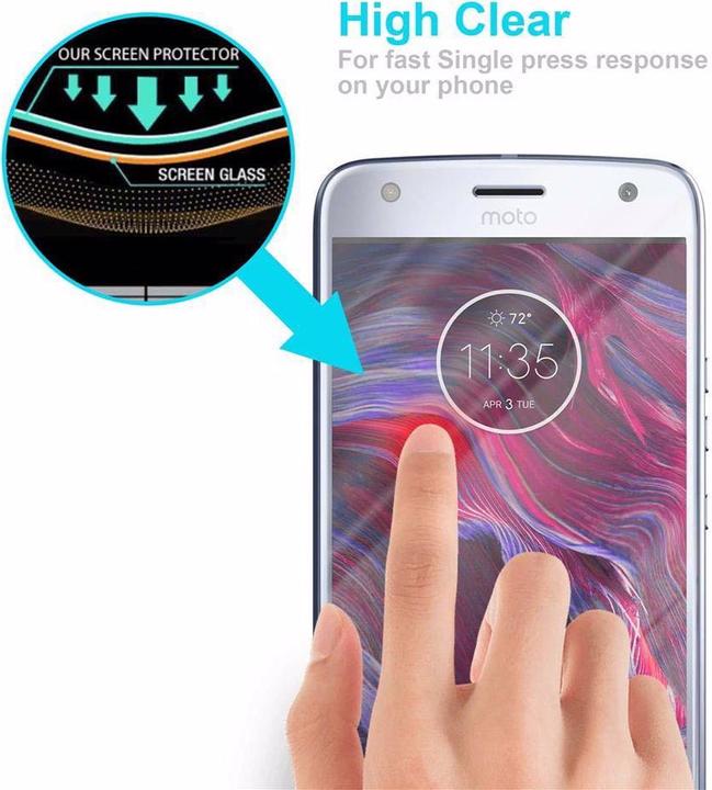 Productafbeelding Cadorabo Glas ter bescherming van het scherm (1 Stuk, Motorola Moto X4)
