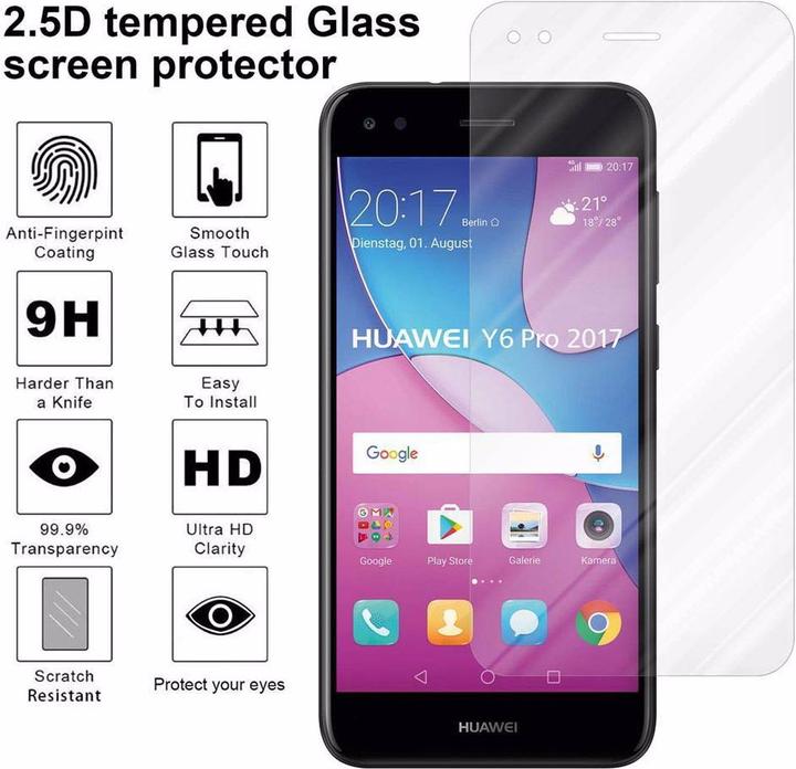 Immagine prodotto Cadorabo Vetro di protezione del display (1 Pezzo/i, Huawei Y6 Pro (2017))