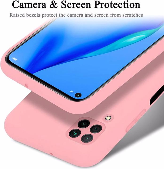 Actual product image Cadorabo TPU Liquid Silicone Case Cover (Huawei Nova 6 SE, Huawei Nova 7i, Huawei P40 Lite)