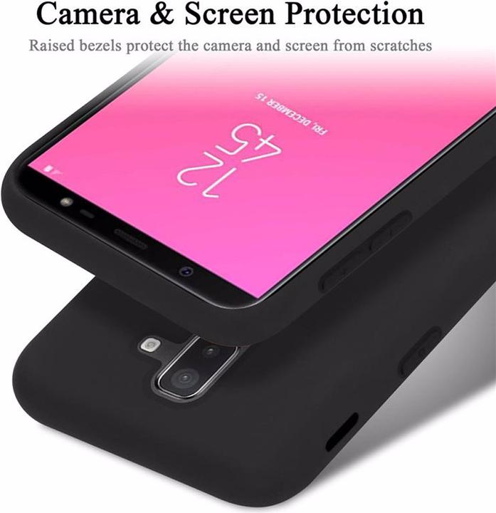 Actual product image Cadorabo TPU Liquid Silicone Case Cover (Samsung Galaxy J8 (2018))