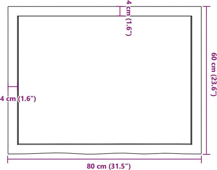 Produktbild VidaXL Gianna (80 x 6 x 60 cm)