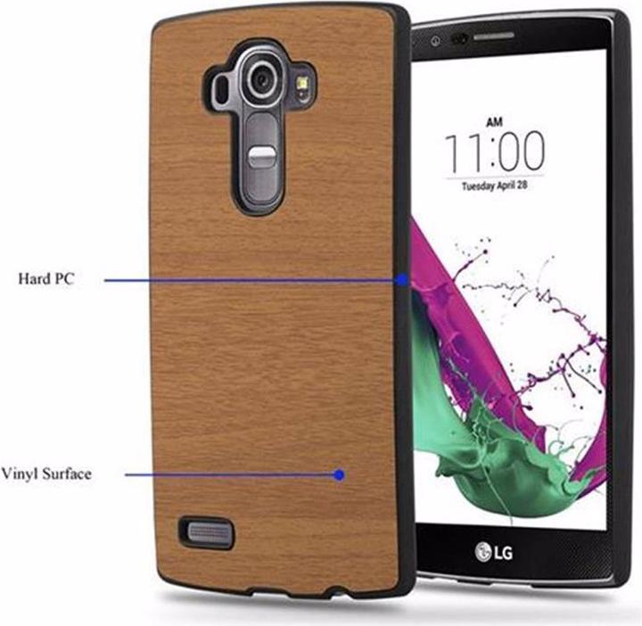 Produktbild Cadorabo Hard Cover Woody Cover (LG G4, Motorola Moto G4 Plus)