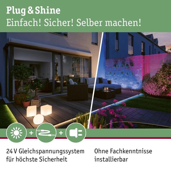 Image du produit Paulmann Guirlande lumineuse Outdoor Plug & Shine Tubs (6 m)