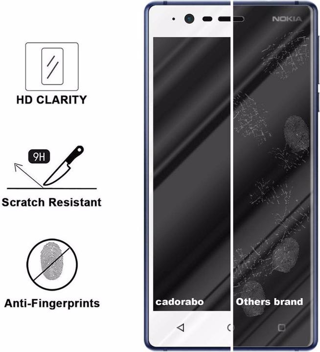 Produktbild Cadorabo Vollbild Displayschutzglas (1 Stück, Nokia 3.1)