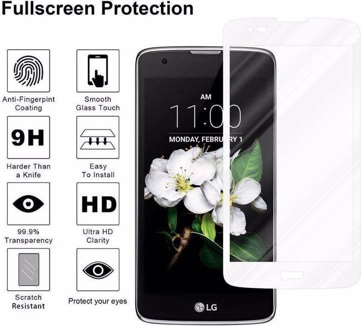 Produktbild Cadorabo Vollbild Displayschutzglas (1 Stück, LG K8)