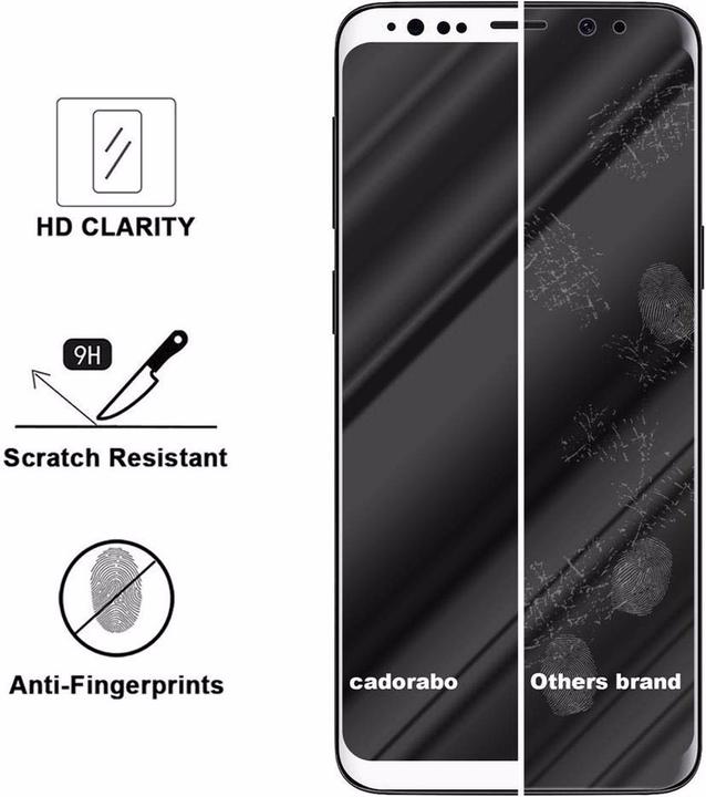 Produktbild Cadorabo Vollbild Displayschutzglas (1 Stück, Samsung Galaxy S9+)