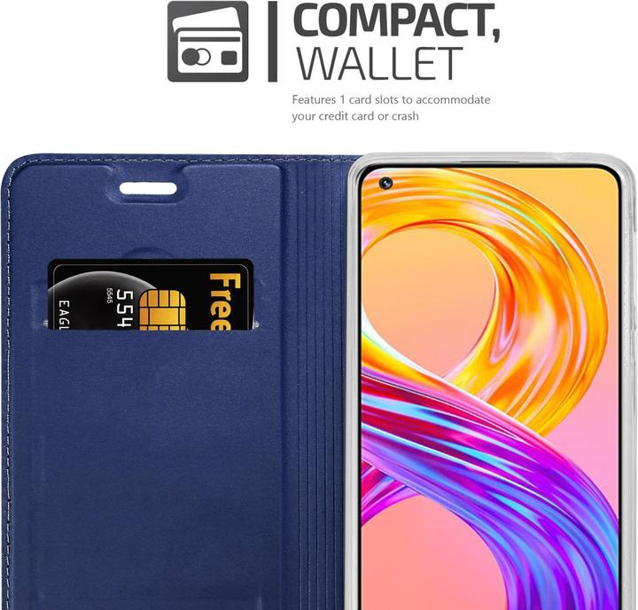 Actual product image Cadorabo Classy Book Case for Realme 8 4G / 8 PRO (Realme 8 Pro, realme 8)