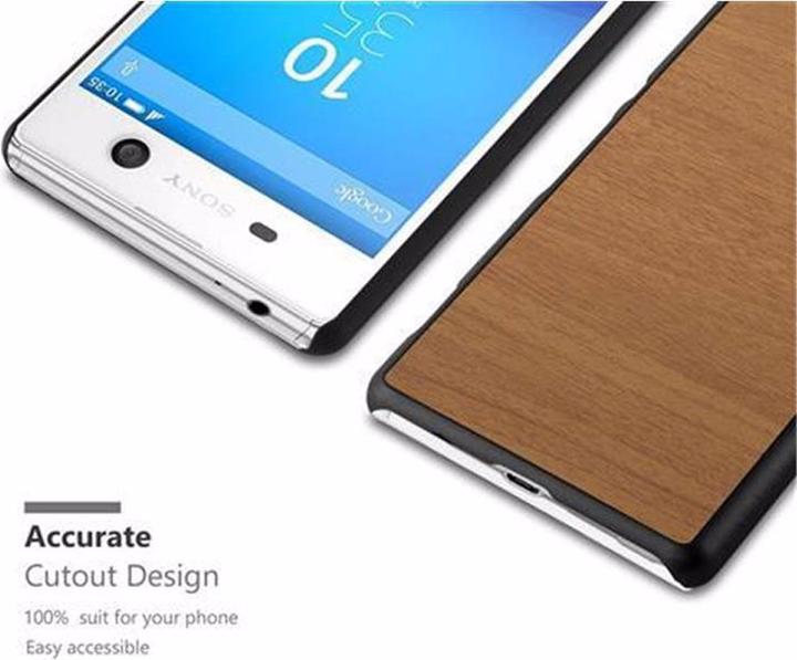 Produktbild Cadorabo Hard Cover Woody Cover (Sony Xperia M5)