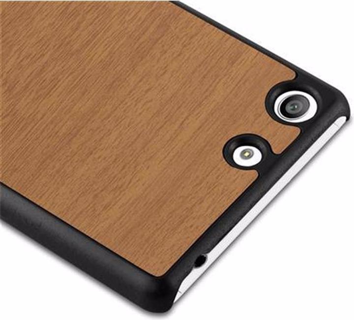 Produktbild Cadorabo Hard Cover Woody Cover (Sony Xperia M5)
