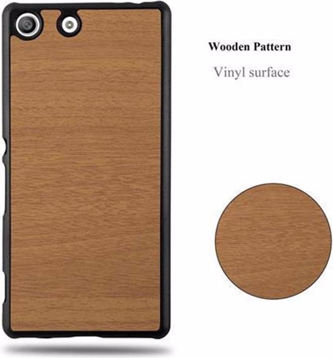 Produktbild Cadorabo Hard Cover Woody Cover (Sony Xperia M5)