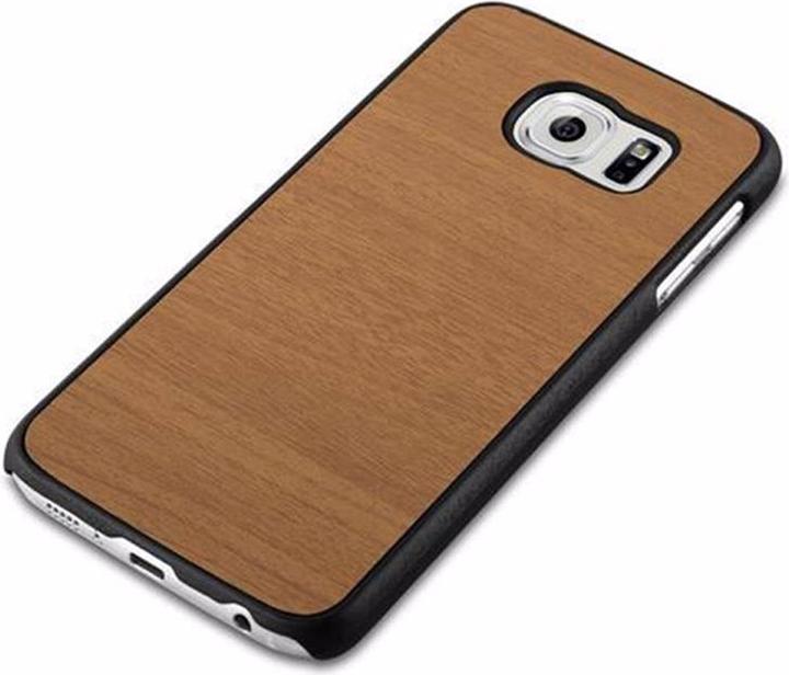 Actual product image Cadorabo Hard Cover Woody Cover (Samsung Galaxy S6)