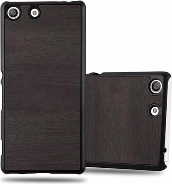 Actual product image Cadorabo Hard Cover Woody Cover (Sony Xperia M5)