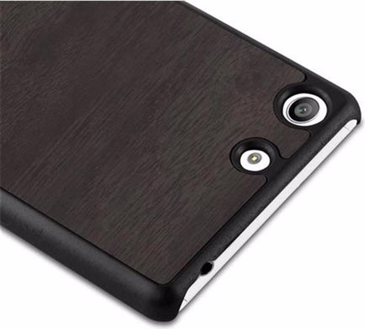 Actual product image Cadorabo Hard Cover Woody Cover (Sony Xperia M5)