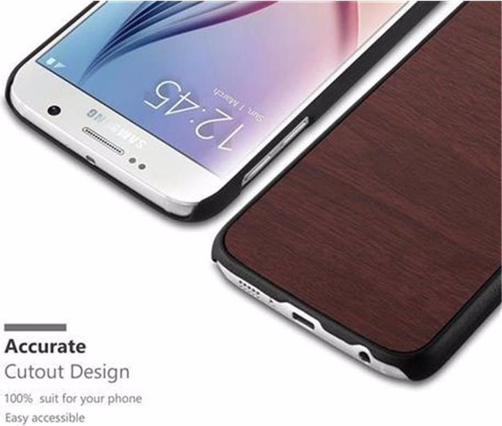 Produktbild Cadorabo Hard Cover Woody Cover (Samsung Galaxy S6)