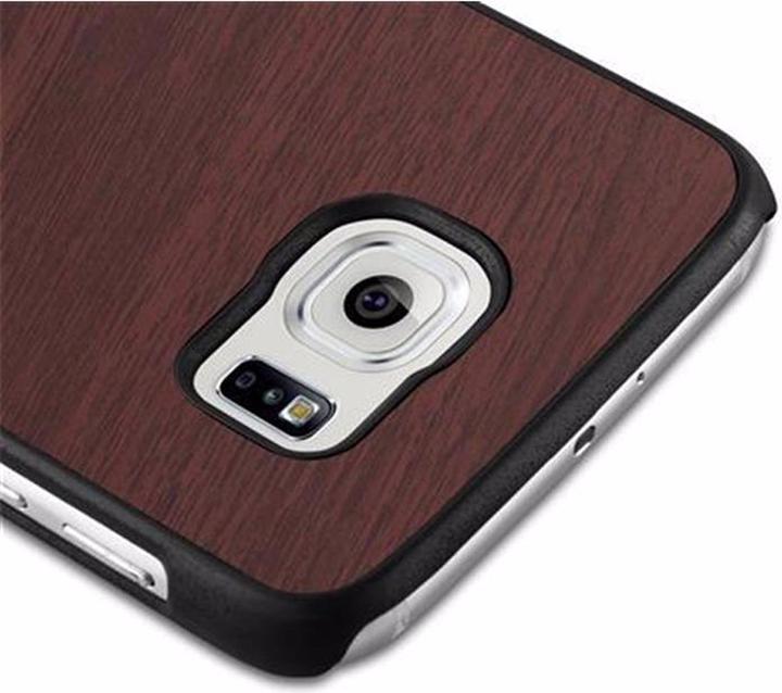 Produktbild Cadorabo Hard Cover Woody Cover (Samsung Galaxy S6)