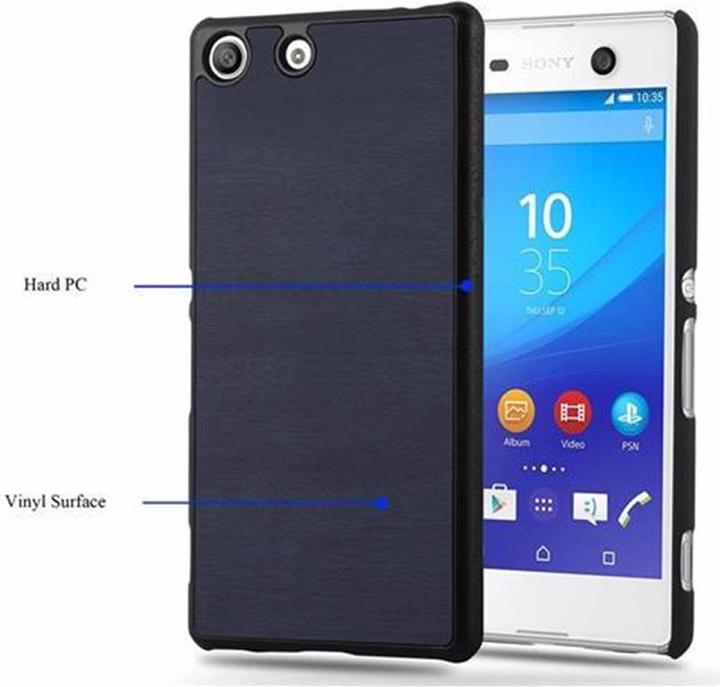 Actual product image Cadorabo Hard Cover Woody Cover (Sony Xperia M5)