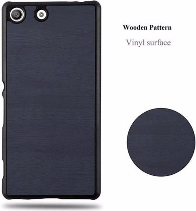Actual product image Cadorabo Hard Cover Woody Cover (Sony Xperia M5)