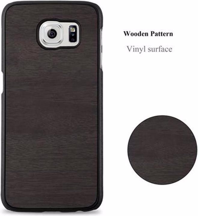 Actual product image Cadorabo Hard Cover Woody Cover (Samsung Galaxy S6)