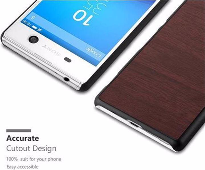 Image du produit Cadorabo Couverture rigide Woody Cover (Sony Xperia M5)