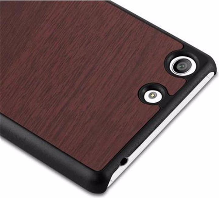 Image du produit Cadorabo Couverture rigide Woody Cover (Sony Xperia M5)