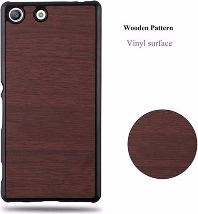 Image du produit Cadorabo Couverture rigide Woody Cover (Sony Xperia M5)
