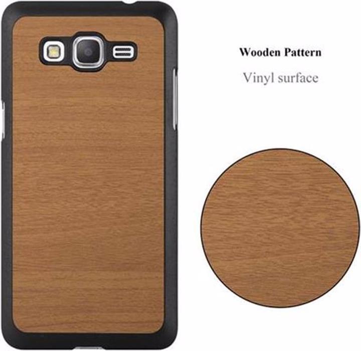 Actual product image Cadorabo TPU Wooden Cover (Samsung Galaxy Grand Prime)