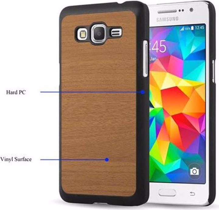 Actual product image Cadorabo TPU Wooden Cover (Samsung Galaxy Grand Prime)