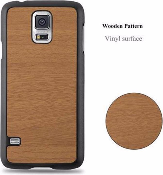 Immagine prodotto Cadorabo Copertina rigida Copertina di legno (Samsung Galaxy S5, Samsung Galaxy S5 Neo)