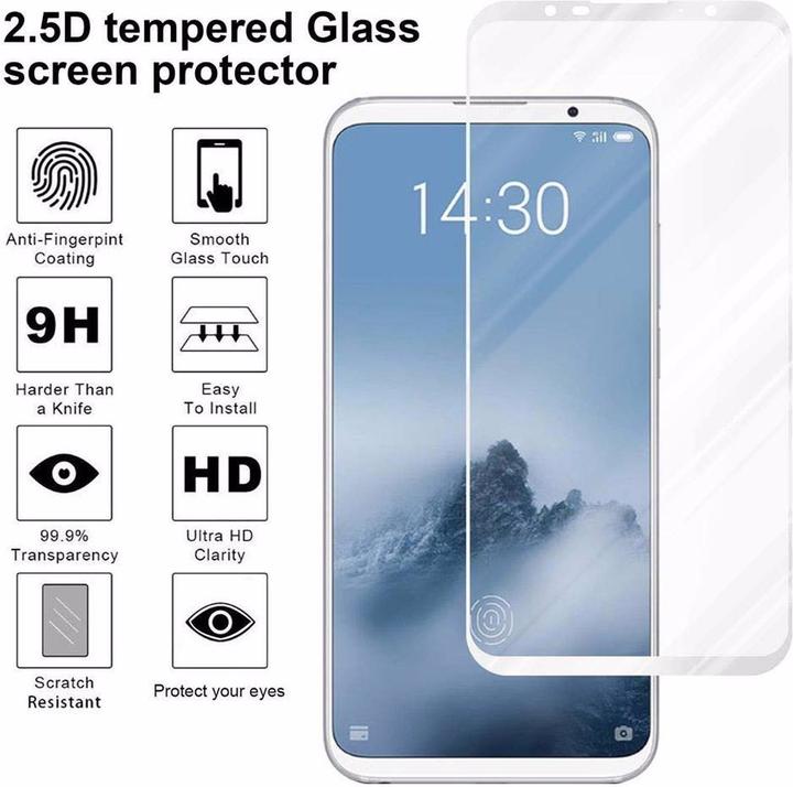 Produktbild Cadorabo Vollbild Displayschutzglas (1 Stück, Meizu 16th)