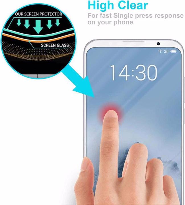 Produktbild Cadorabo Vollbild Displayschutzglas (1 Stück, Meizu 16th)
