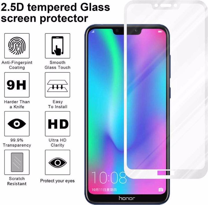 Produktbild Cadorabo Vollbild Displayschutzglas (1 Stück, Honor 8C)