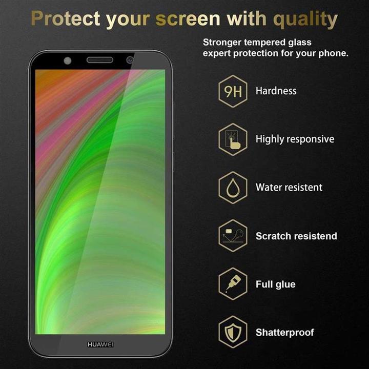 Actual product image Cadorabo Full screen display protection glass (1 Piece, Huawei Y5 Prime 2018, Huawei Y5 (2018))