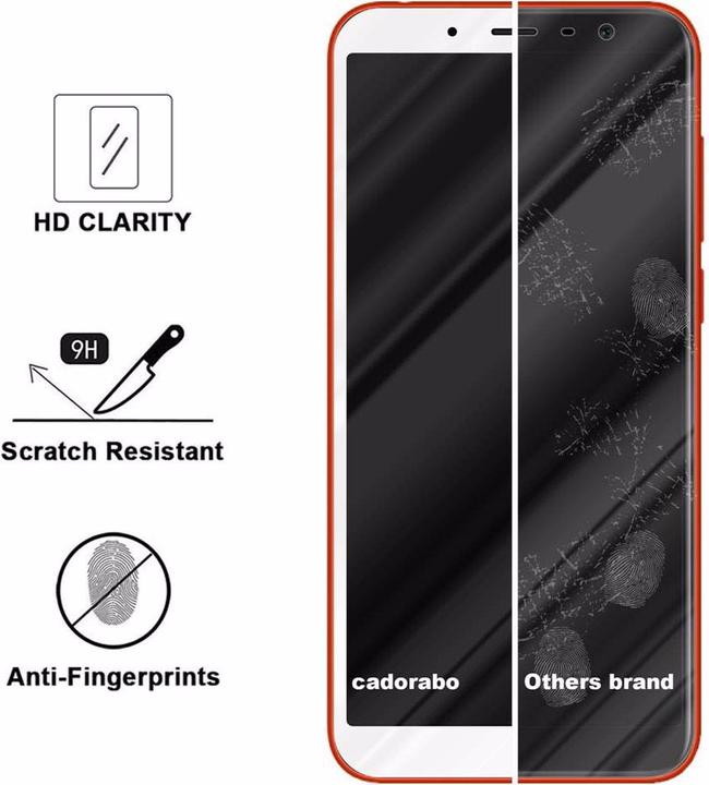 Actual product image Cadorabo Full screen display protection glass (1 Piece, Meizu M6T)